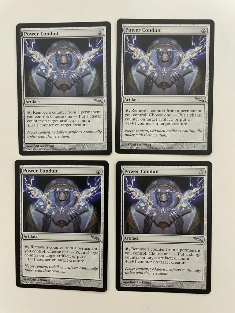 MTG 4X MIRRODIN POWER CONDUIT NM MAGIC THE GATHERING ARTIFACT