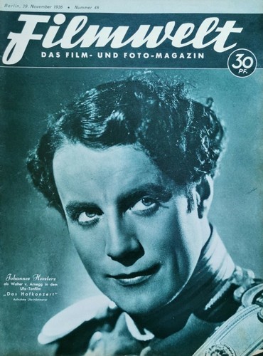 Filmwelt - Das Film- und Foto-Magazin, 29. November 1936, (48/36), Joh. Heesters