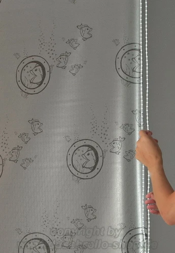 Ersatzvorhang Kassetten Duschrollo Seitenzug 134 cm Dekor nach Wahl -->ECO-DuR - Bild 3 von 14