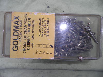 GOLD MAX KUSTOM CRAFT ICE RACING 1'' PRO SCREWS