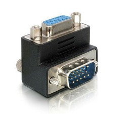 Male To Female Up Right Angled 90 Degree VGA SVGA 15PinExtension Adapter