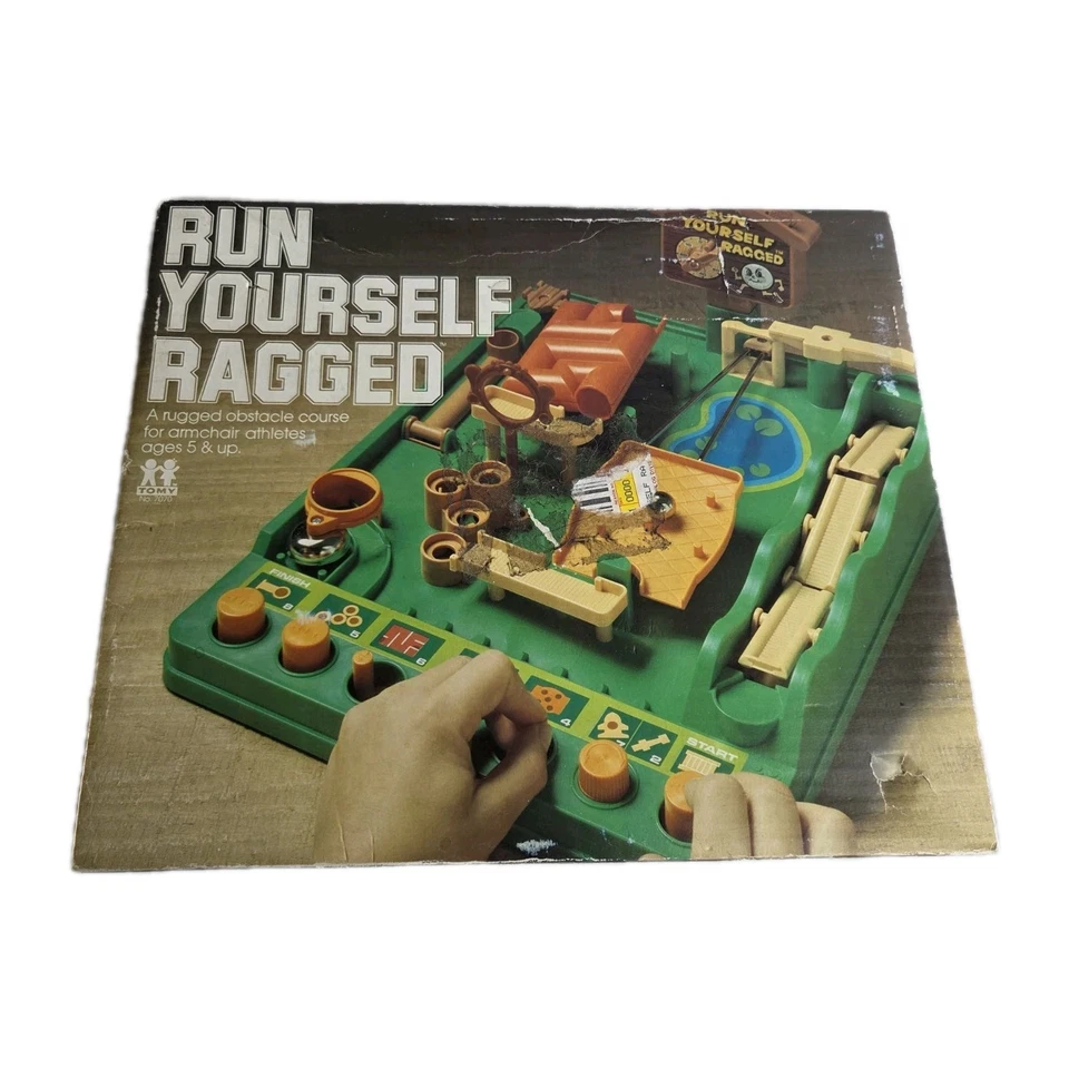 RUN YOURSELF RAGGED Obstacle Course GAME 1979 TOMY Timer Damaged No Hoop/ Balls  - Image 2 of 4