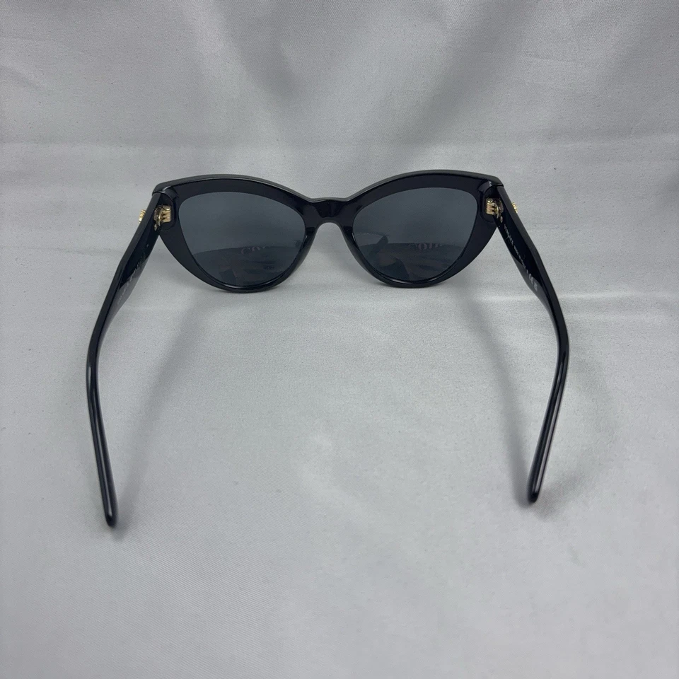 Gafas de sol Versace VE4384B para mujer talla única negras doradas ojo de gato hechas en Italia Foto 4 de 4