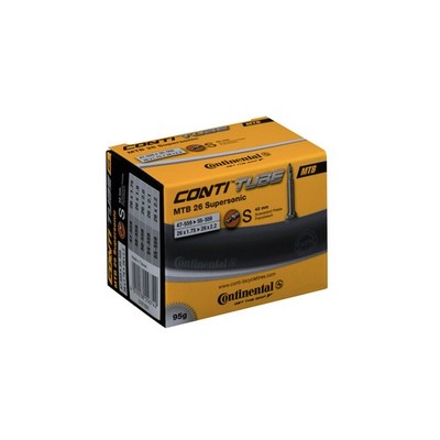 Continental MTB Tube Supersonic Presta 42Mm Valve Black 26X1.75-2.20''