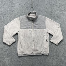 The North Face Denali Jacket Girls Large Gray Fleece Full Zip Outdoor Hiking