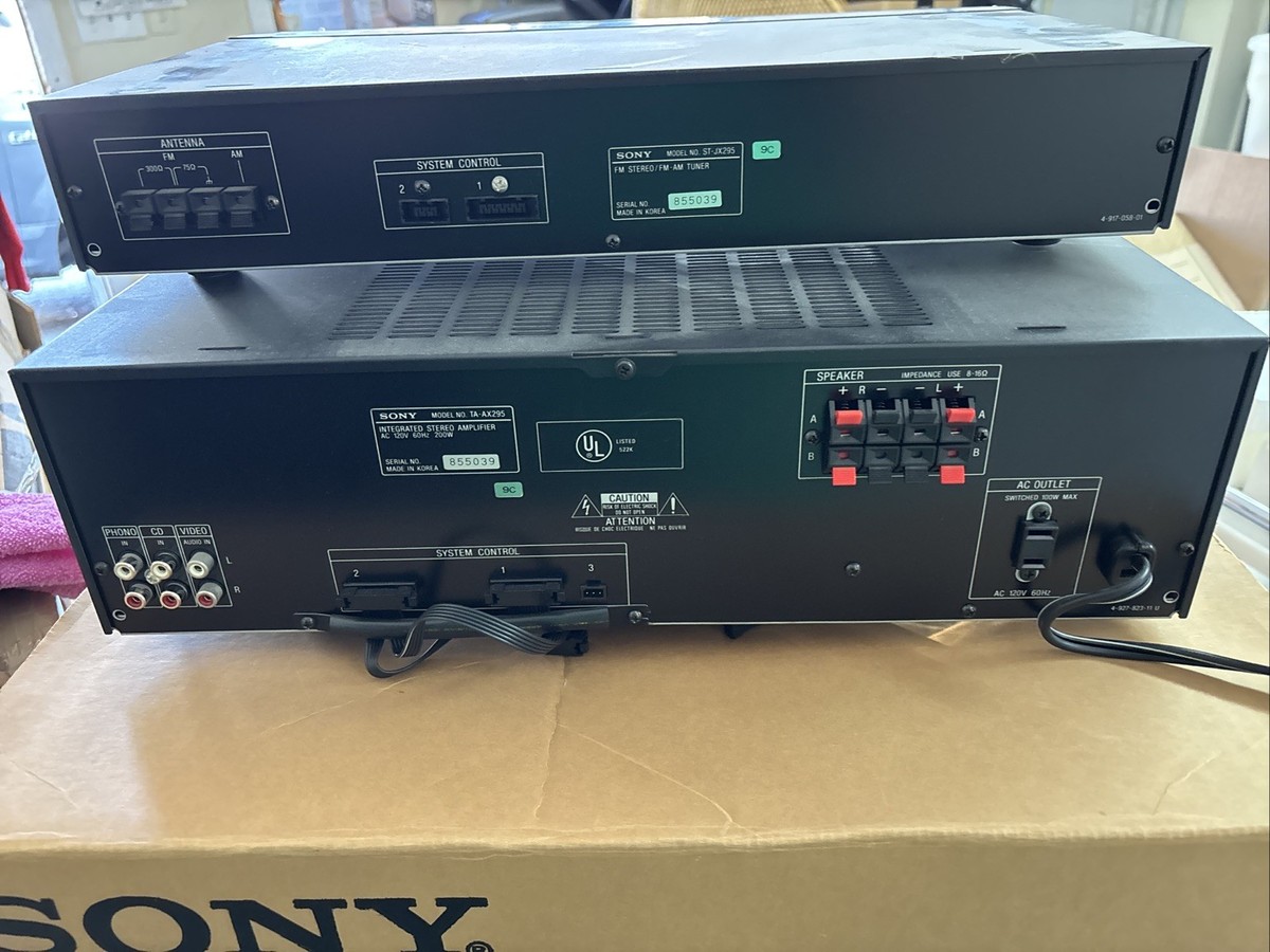 Sony TA-ax295. St-jx295 Integrated Amplifier | eBay
