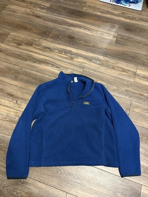 LLBean Mens Quarter Zip Size L Pullover Sweater