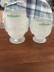 Set of 2 Vintage Walt Disney World Frosted Glass Tiki Mug Polynesian Village — photo 1