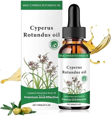 BEAUTHINK Cyperus Rotundus Oil for Hair Removal, Cyprus Oil for Reducing Body Hair Growth,