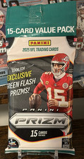 2025 Panini Prizm NFL Football - (15) Card Value Pack - Green Flash Prizms