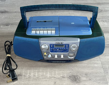 Sony CFD-V177L Bass Reflex Body Ghettoblaster Boombox Bleu CD Entièrement Fonctionnel
