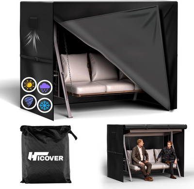 Outdoor Swing Cover 3 Seater 600D Hammock Cover Waterproof Heavy Duty Garden Ham