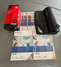 CombBind Manual Plastic Comb Binding Machine (plus 200 new covers worth RRP �60)
