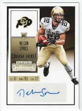 2016 Panini Contenders Draft Picks Nelson Spruce College Ticket Autograph #135