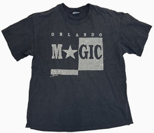 Vintage 1989 Orlando Magic T-Shirt XL Single Stitch Trench Signature Series NBA
