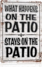 Funny Patio Backyard Bar For Outside Pool Tin Metal Signs Home D cor 8x12