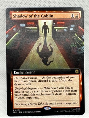 MTG - NM - Shadow of the Goblin (Extended Art) Marvel's Spider-Man Regular