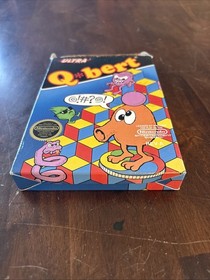 Q bert (Nintendo Entertainment System 1989) NES Complete CIB with Manual Tested 