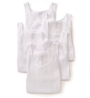 Fruit of the Loom Extended Size 100% Cotton White A-Shirts - 5 Pack (5P2501X)