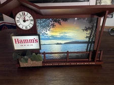 Hamm’s Beer From Dusk To Dawn Motion Sign Clock