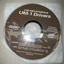 NEW USB MIDI Interface UM-1 Drivers CD-ROM Disc Software ONLY