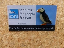 .RSPB  Pin Badge. FBFPFE. 07 Puffin