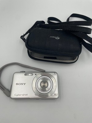 sony cyber-shot dsc-w710 16.1m p digital camera untested no charger