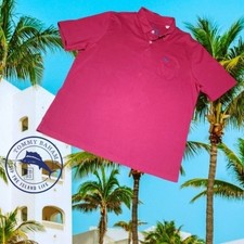 Tommy Bahama Relax Polo Shirt Mens Pima Cotton Short Sleeve Pink L