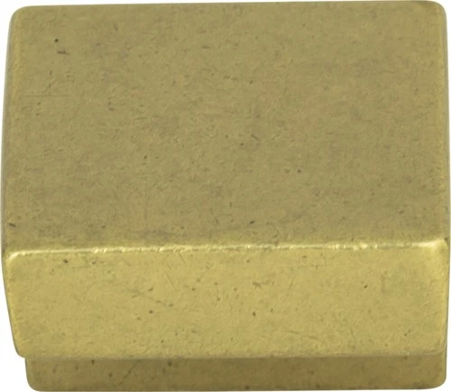 Atlas A865-UB Small Square Knob 5/8 Inch (c-c) - Vintage Brass - Picture 2 of 2