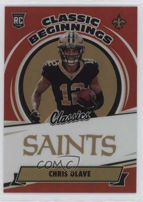 2022 Panini Classics Classic Beginnings Red 30/50 Chris Olave Rookie RC 0w90