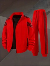 Men's Outfit 2 Piece Set Shirt Pants Suit PLUS SIZE BIG 4XL