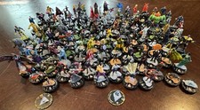 Heroclix Lot - 120 Figures  Equipment/One-Shots/Legacy Cards - NO Duplicates