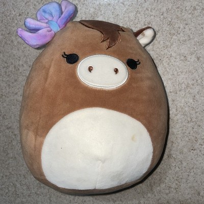 Squishmallow Tomar the Horse 8 Inch Plush Stuffed Animal Brown with Bow 2021