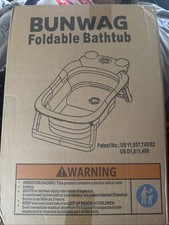 Foldable Baby Bath Tub Collapsible Infant Shower Bathtub with Support Cushion