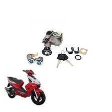 Motorcycle Electrical Ignition Switch Seat Key Lock Set for Moped 50 125 150 