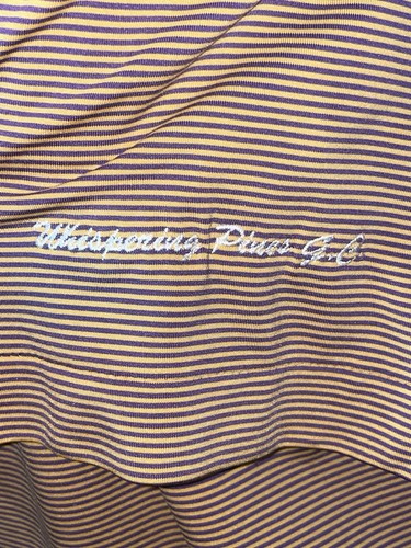 PETER MILLAR WHISPERING PINES GOLF COURSE EMBROIDERED POLO SZ L - Picture 5 of 6