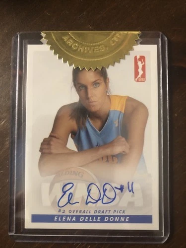 2013 WNBA ELENA DELLE DONNE RC AUTO GOLD SEALED SKY WASHINGTON MYSTICS LEGEND