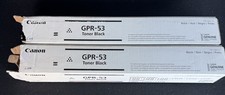 LOT OF 2 GENUINE CANON GPR-53 8524B003 BLACK TONER Open Boxes