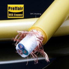 1M Preffair OCC Copper Audio Power Cable HiFi Bulk Cord Power Wire DIY