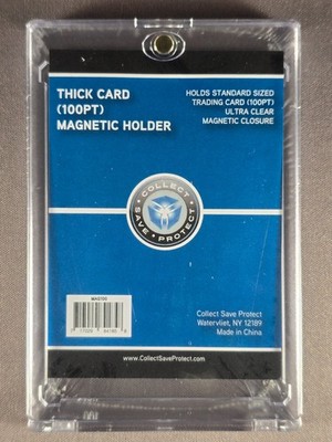 (10x) CSP 100pt Magnetic Card Holders One Touch 100 pt 100 Point Thick Card Size