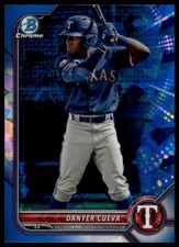 2022 Bowman Draft Sapphire Edition #BDC-148 Danyer Cueva Texas Rangers NM+