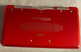 Red 3DS, Charger, Stylus, Tested & Works- BUT Read Desc - For Parts or Repair