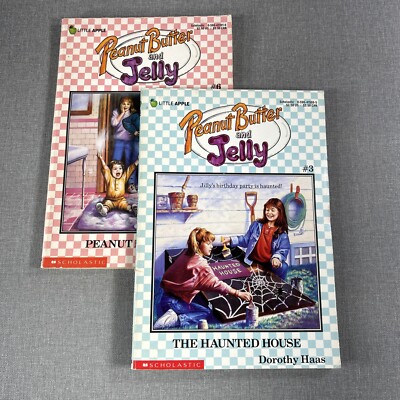 Peanut Butter & Jelly By Haas Haunted  Peanut 1988 Vtg Paperback Book Lot 2