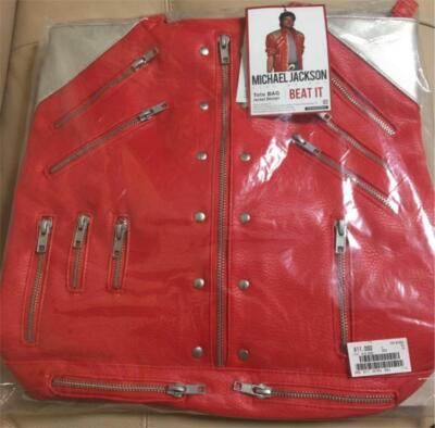 MICHAEL JACKSON Official BEAT IT Jacket Leather Bag Red