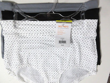 Warners BRIEF panties 3-Pairs No Muffin COTTON stretch RS10530 high waist  6/M