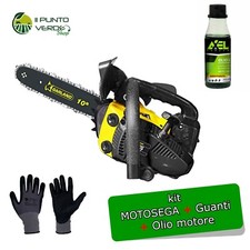 MOTOSEGA a SCOPPIO 25cc MONTANA 110 Garland Barra 25 cm olio 2T + guanti OMAGGIO