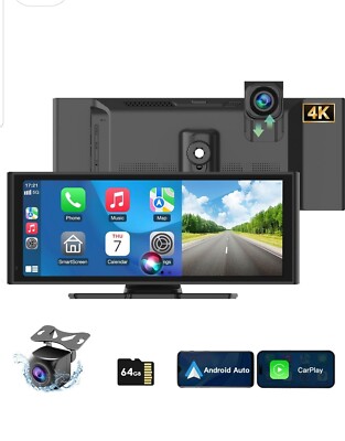Carplay Bildschirm für Auto 9,3'' IPS Touchscreen Car Play, mit 4K HD Dashcam