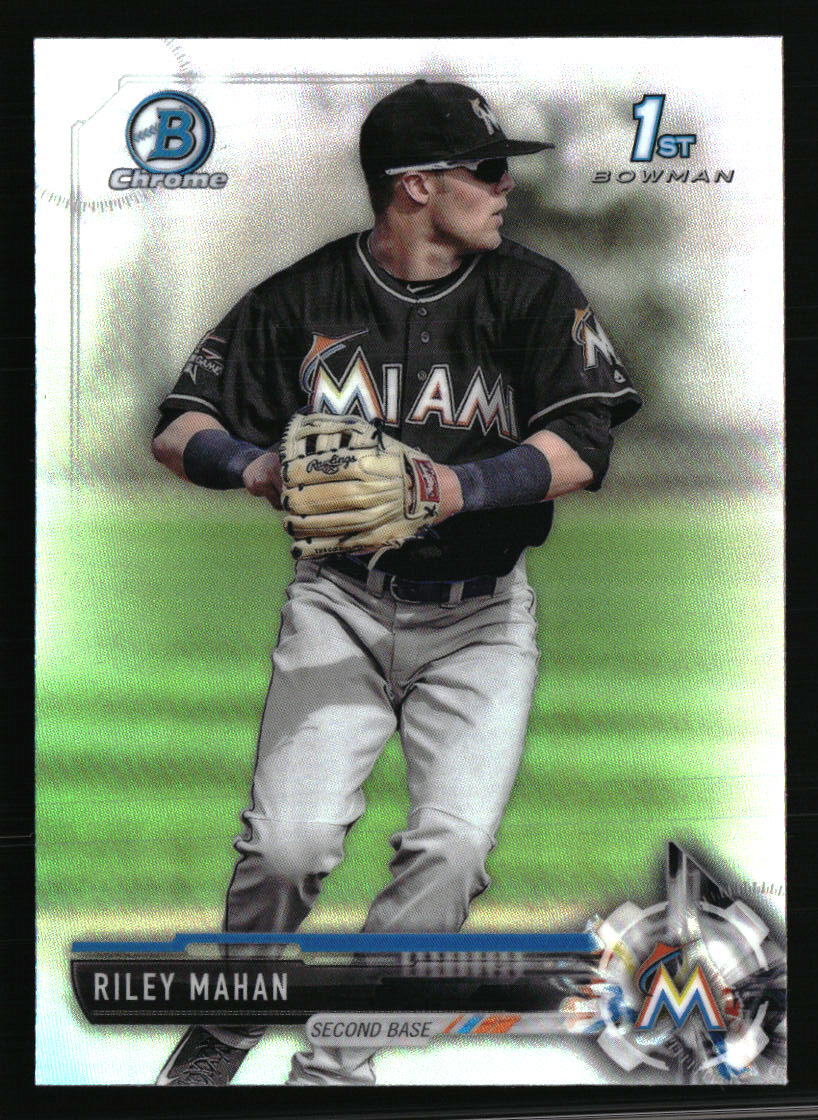 Riley Mahan 2017 Bowman Draft BDC-132 Rookie Baseball Card