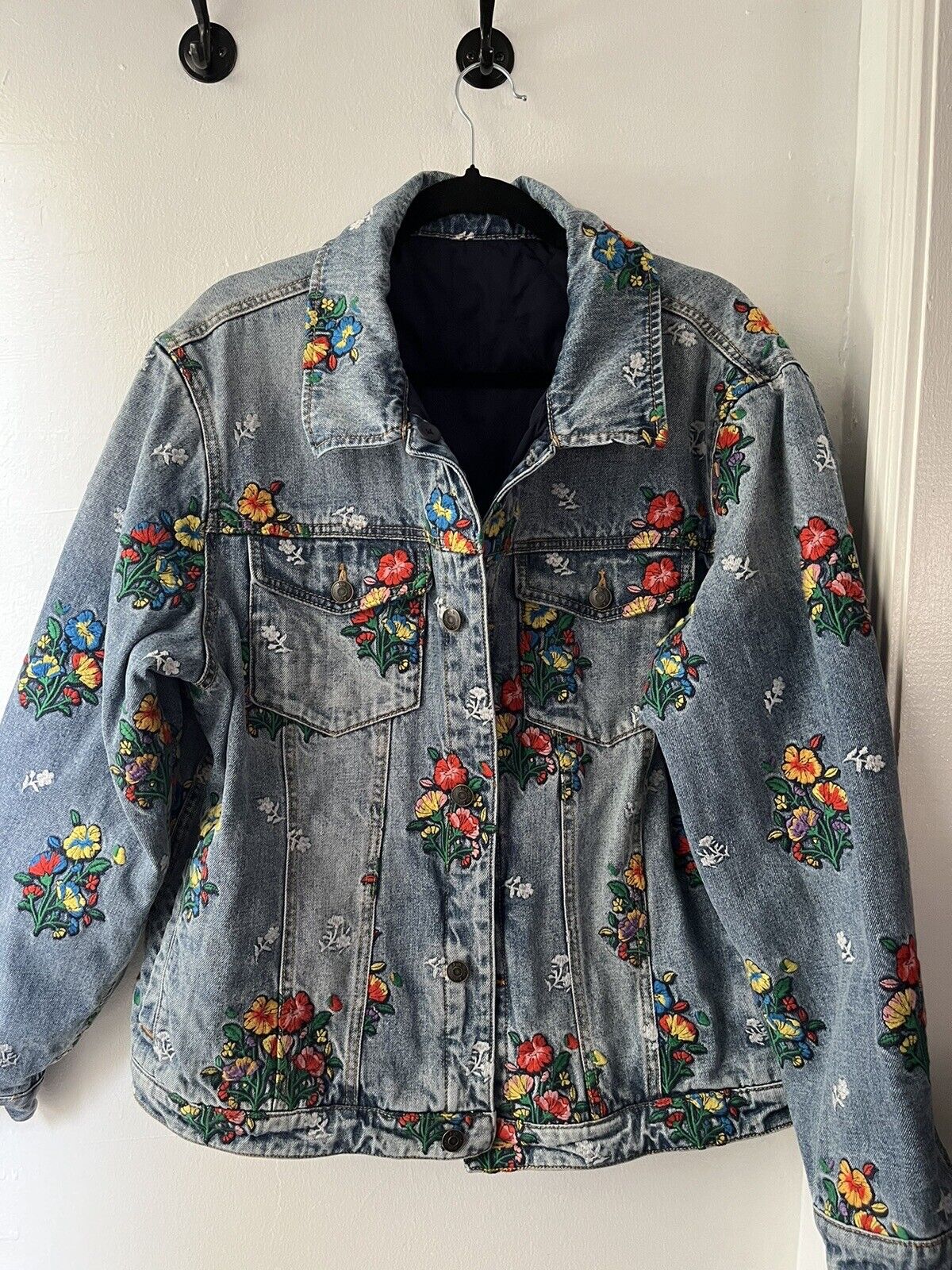 KITH Ellis Denim Reversible Jacket Indigo Botanic… - image 1