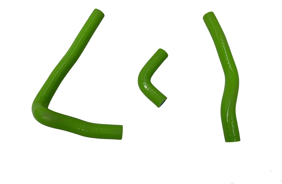 Radiador de aluminio y mangueras de silicona Fit KAWASAKI KX65 2000-2023 VERDE Foto 3 de 4